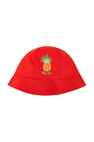 Dubbelzijdig Bobhoedje vacay Feelings - Rood