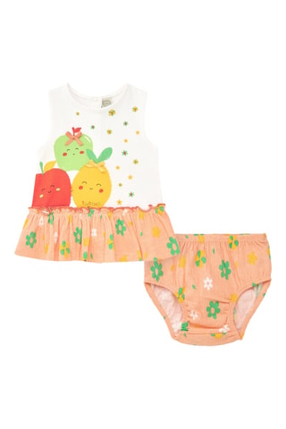 Jurk en Bloomer Healthy Apple - Wit