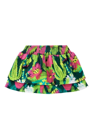 Rok met Ruches Tropadelic - Groen