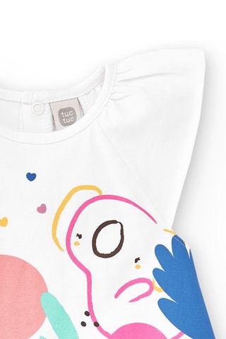 Robe Animal Life - Blanc et rose