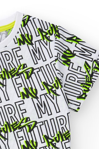 T-shirt My future My rules - Blanc