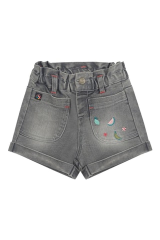 Short en jean Juicy - Gris