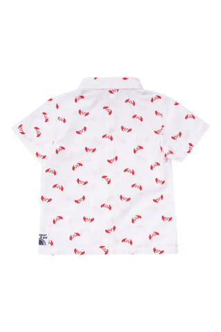 Chemise Beach Day - Blanc et rouge