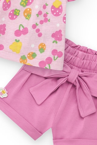 T-shirt et short Berry Sweet - Violet