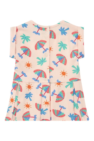 Linnen Plisséjurk en Bloomer Tropical Summer - Roze