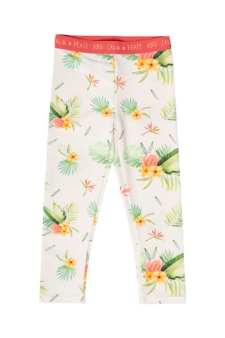 Legging Oasis - Blanc et vert