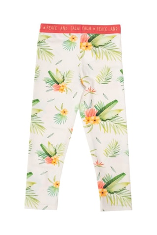 Legging Oasis - Blanc et vert