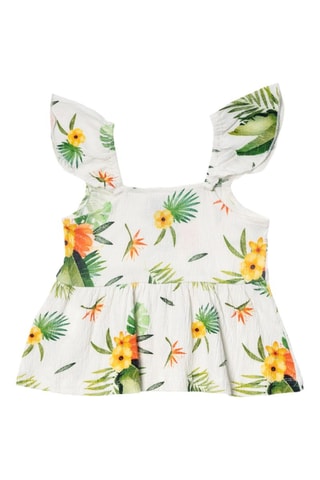 Blouse Oasis - Blanc et vert