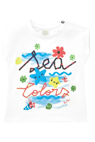 T-shirt Color The Sea - Blanc