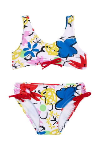 Maillot 2 pièces Hey Sushi - Blanc et jaune