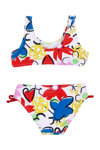 Maillot 2 pièces Hey Sushi - Blanc et jaune