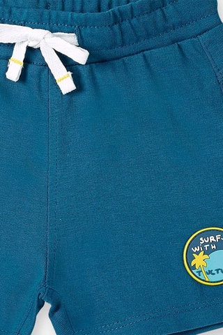 T-shirt en Short Laguna Beach - Blauw, groen en geel