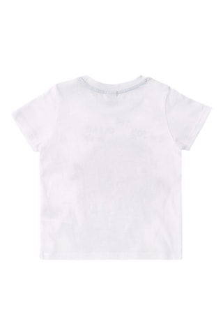 T-shirt - Blanc et bleu