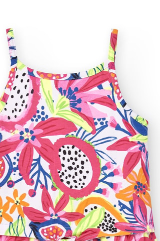 Combinaison Acid Bloom - Blanc et rose