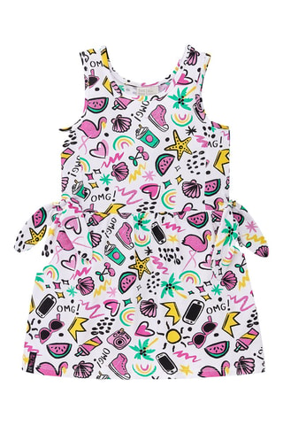 Robe Flamingo Mood - Blanc et rose