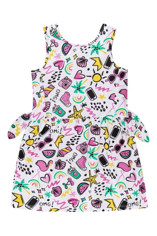 Robe Flamingo Mood - Blanc et rose