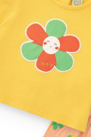 T-shirt en Short Healthy Apple - Geel