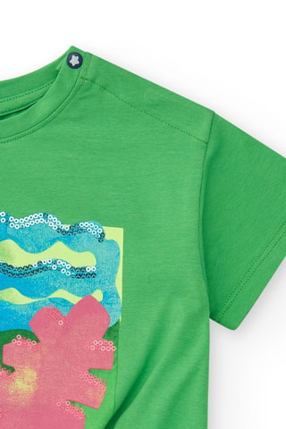 T-shirt Color The Sea - Vert