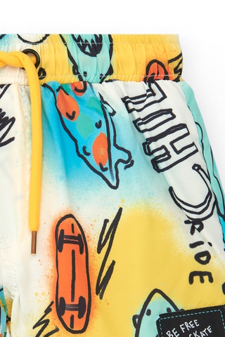 Short de bain First have fun - Bleu