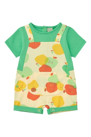 Combinaison trompe-l'œil Healthy apple - Jaune