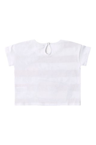 T-shirt - Blanc et rouge