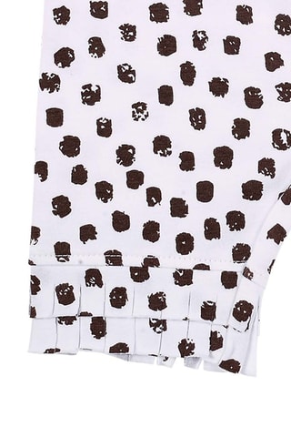 Legging de cyclisme Banana Records - Blanc et noir