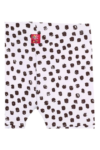 Legging de cyclisme Banana Records - Blanc et noir