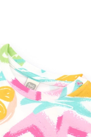 T-shirt noué Sunrise is a Lemon - Blanc