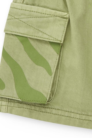 Short en jean Say Cheese - Kaki