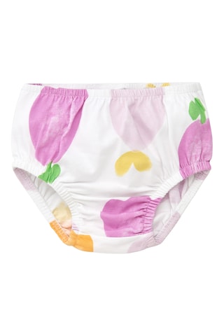 Robe bi-matière et bloomer Berry Sweet - Violet