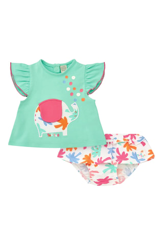 T-shirt et culotte Tropical summer - Vert