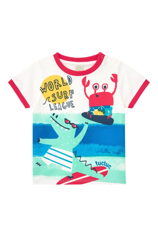 T-shirt Beach Squad - Vert