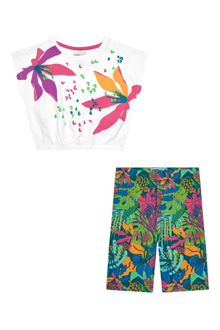 T-shirt et legging Tropical Vibes - Fuchsia