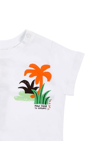 T-shirt Banana Records - Wit