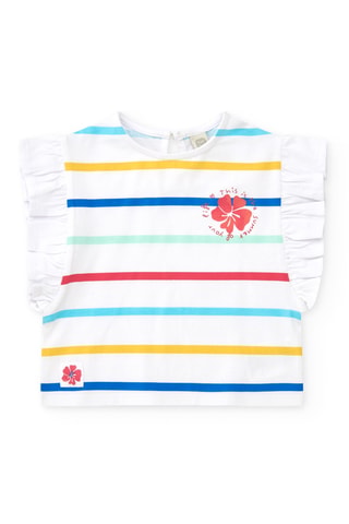 T-shirt Beach Squad - Blanc