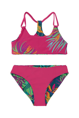 Maillot 2 pièces réversible Tropical Vibes - Rose