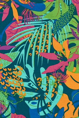 T-shirt cropped Tropical Vibes - Vert