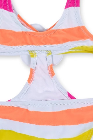 Maillot 1 pièce Laguna Beach - Blanc et rose