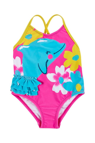 Maillot 1 pièce Laguna Beach - Jaune et rose
