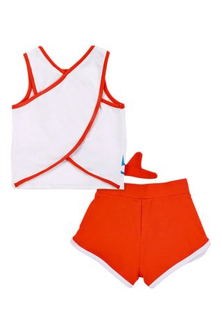Débardeur et short Salty Air - Blanc et orange