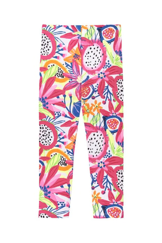 Legging Acid Bloom - Bleu et rose