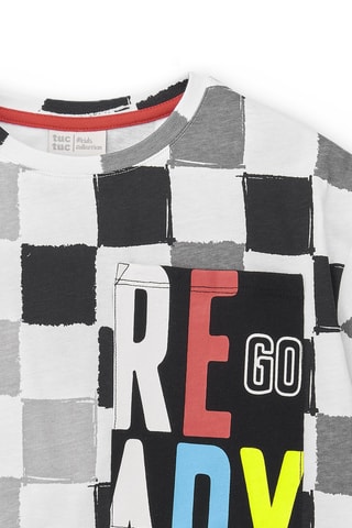 T-shirt Race car - Gris