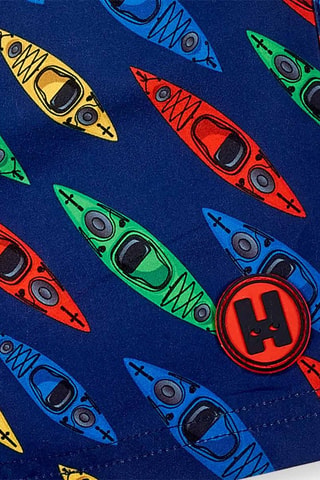 Short de bain Kayak Club - Rouge et bleu