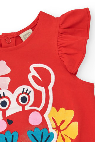 T-shirt Beach Squad - Rouge