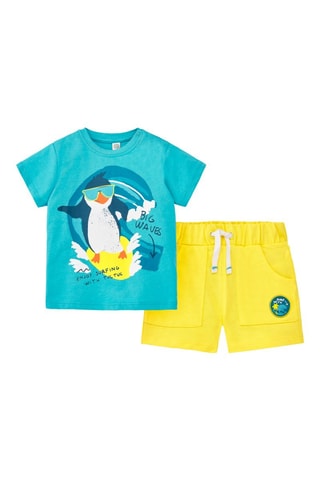 T-shirt et short - Bleu et vert
