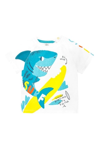 T-shirt - Blanc et jaune