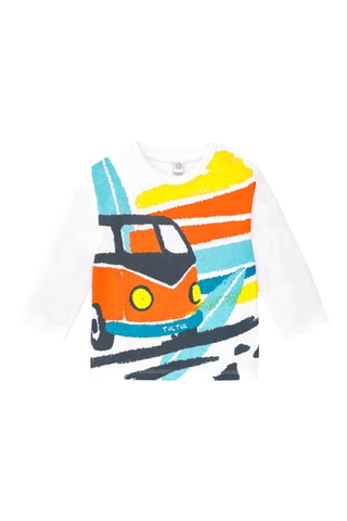T-shirt - Noir, jaune et orange