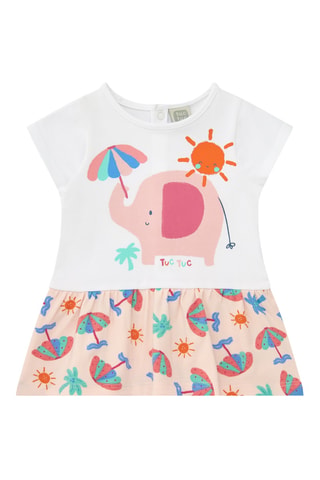 Jurk en Bloomer Tropical Summer - Roze