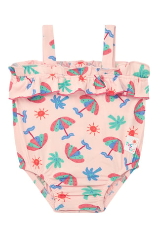Maillot 1pièce Tropical summer - Rose