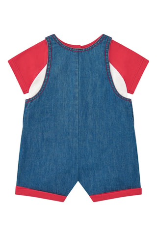 T-shirt et salopette en jean Under The Sea - Bleu